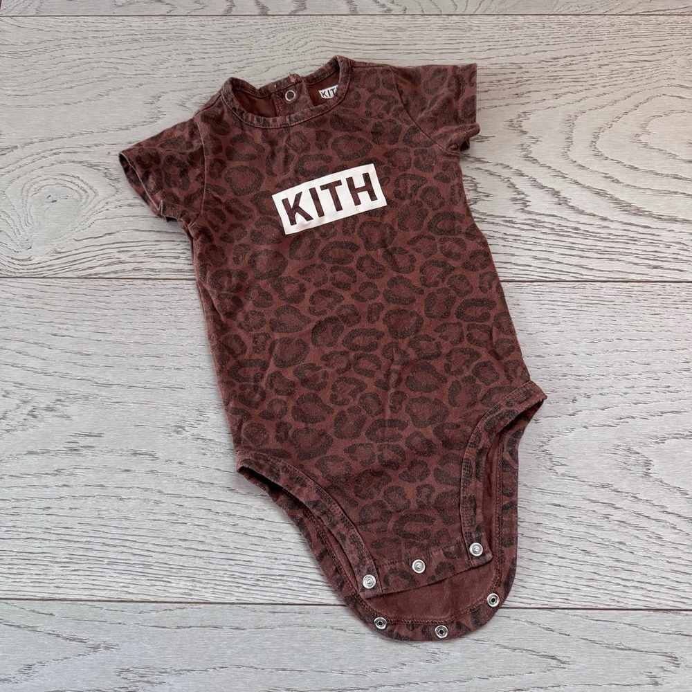 KITH Baby Leopard Print Onesie 6M